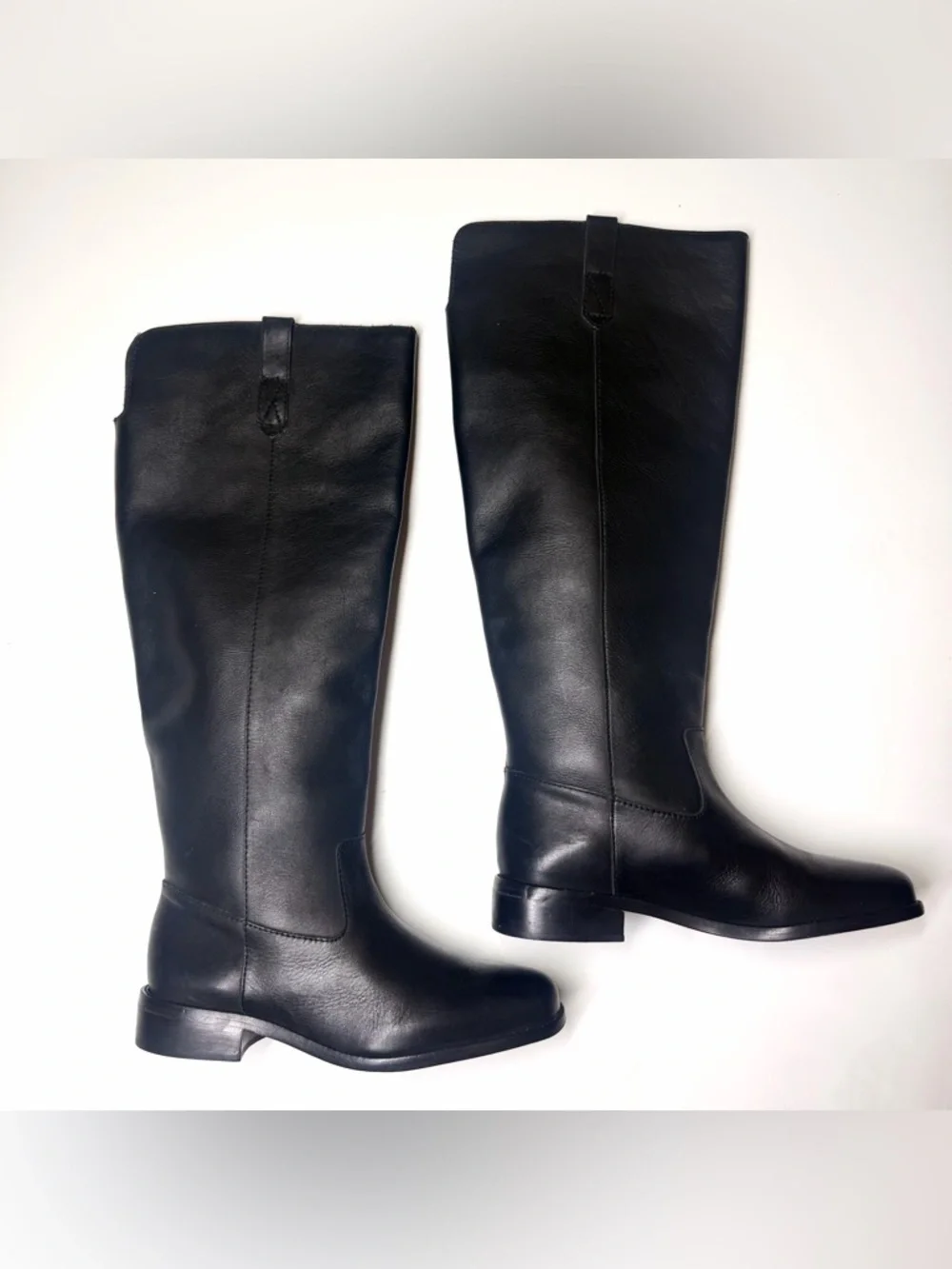 Madewell Women’s Black Leather Riding Boots Size- 7